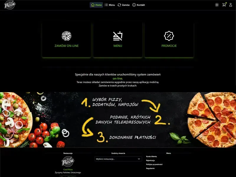 CoolPizza – aplikacja mobilna do sprzedaży pizzy